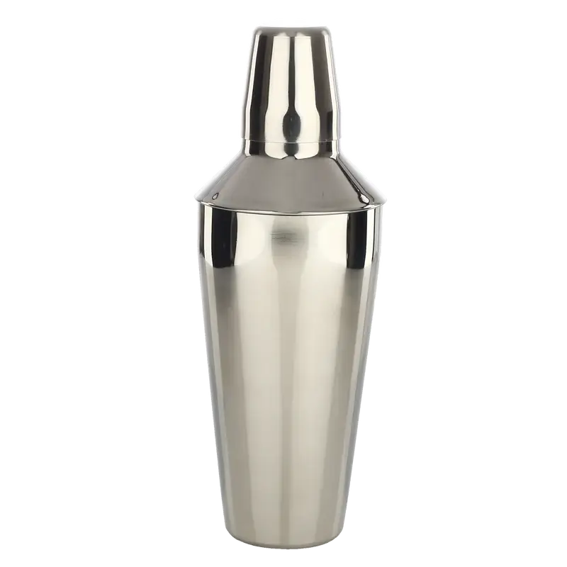 3 PIECE 28 OZ STAINLESS STEEL COCKTAIL SHAKER WITH STRAINER AND LID
