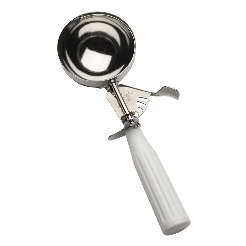 4.75 OZ WHITE LEVER DISHER - 3 INCH DIAMETER