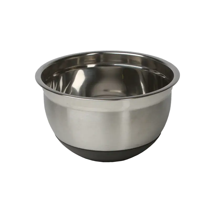 3 QT STAINLESS STEEL MIXING BOWL WITH SILICONE BASE