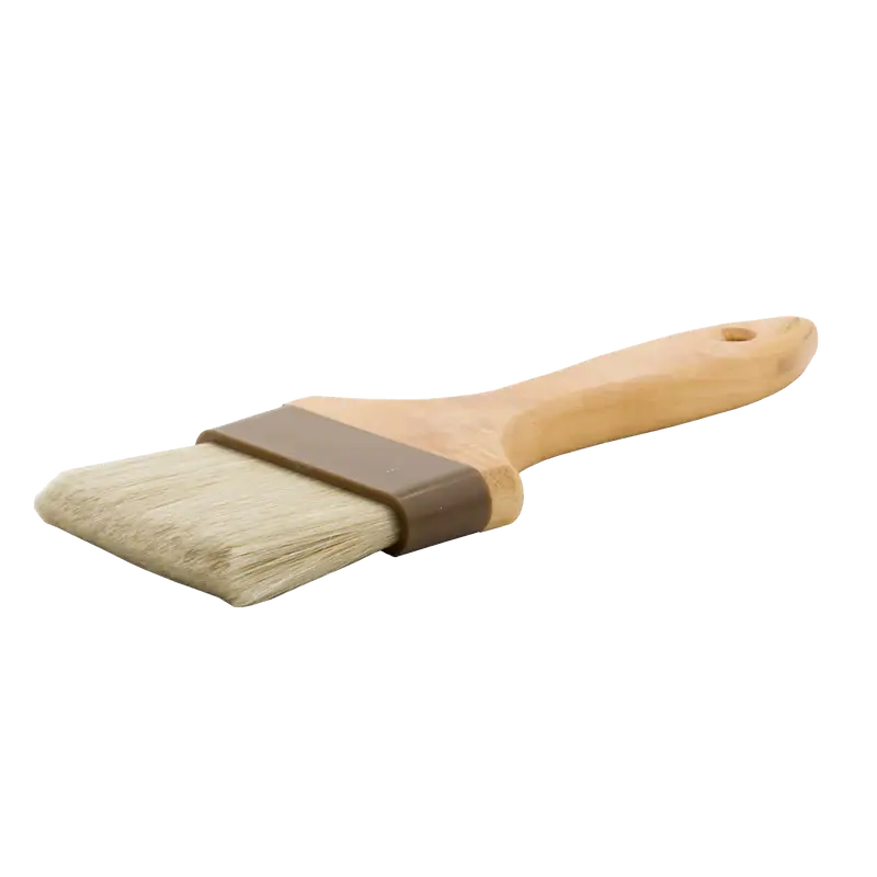 3 INCH WIDE FLAT BOAR BRISTLE PASTRY BRUSH