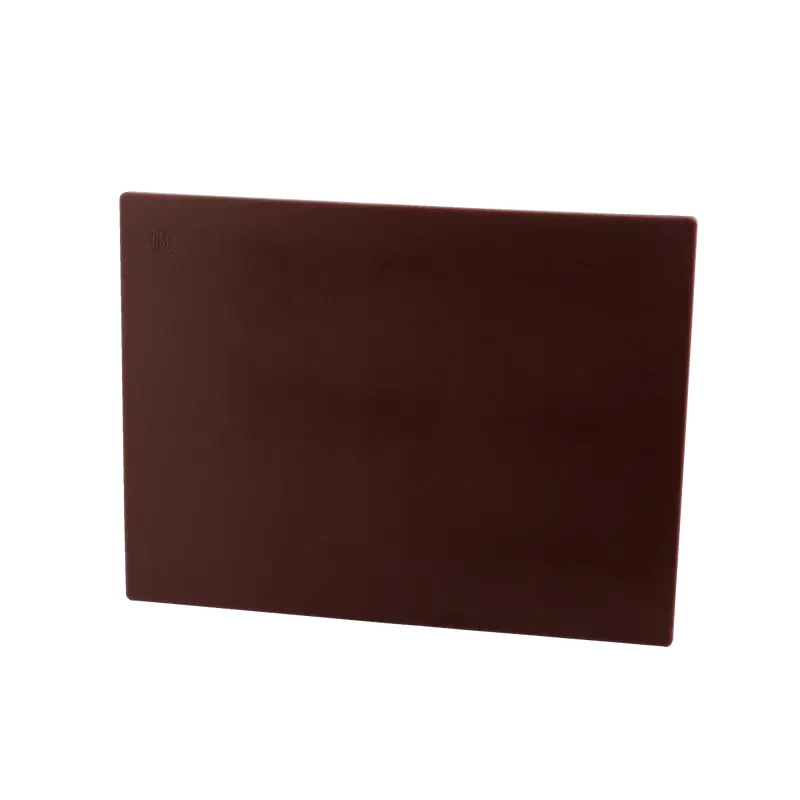 BROWN POLYPROPYLENE CUTTING BOARD - 15 X 20 X 1/2 - HACCP COLOR-CODED