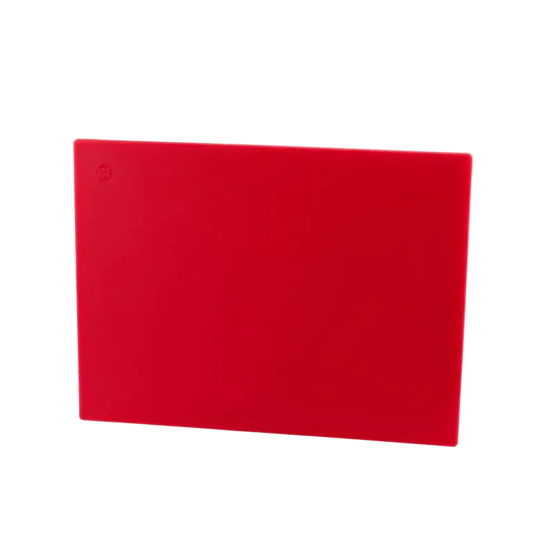 RED POLYPROPYLENE CUTTING BOARD - 15 X 20 X 1/2 - HACCP COLOR-CODED
