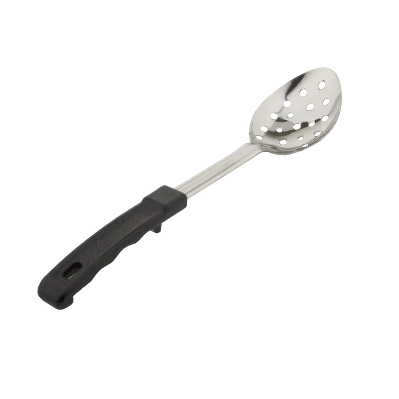 13 INCH PERFORATED BASTING SPOON WITH PLASTIC HANDLE