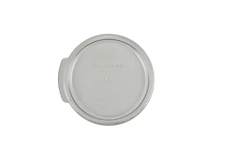 POLYCARBONATE COVER FOR 1 QT ROUND STORAGE CONTAINERS - CLEAR
