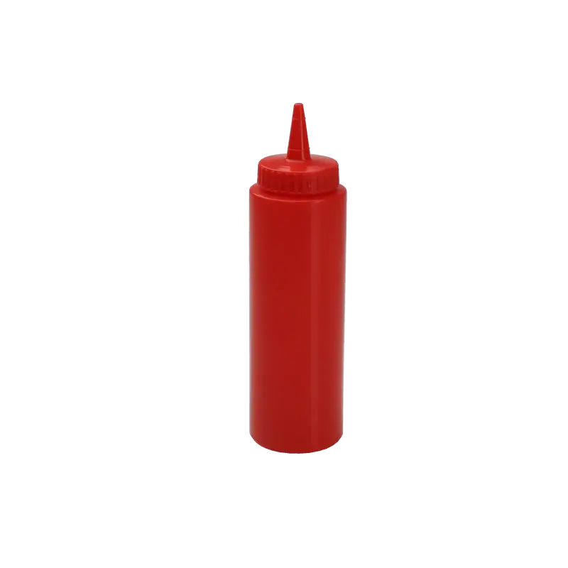 8 OZ RED SQUEEZE BOTTLE