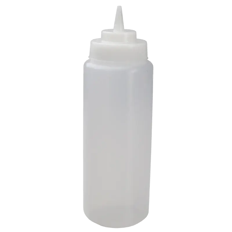 32 OZ CLEAR WIDE MOUTH SQUEEZE BOTTLE