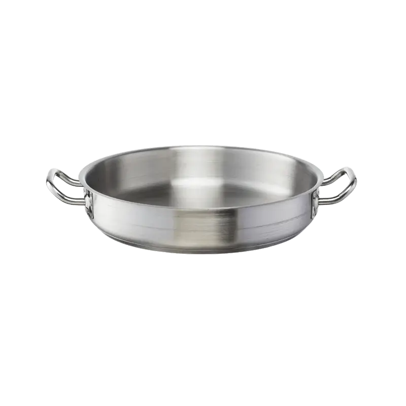 10 QT STAINLESS STEEL BRAZIER WITH INDUCTION READY BASE