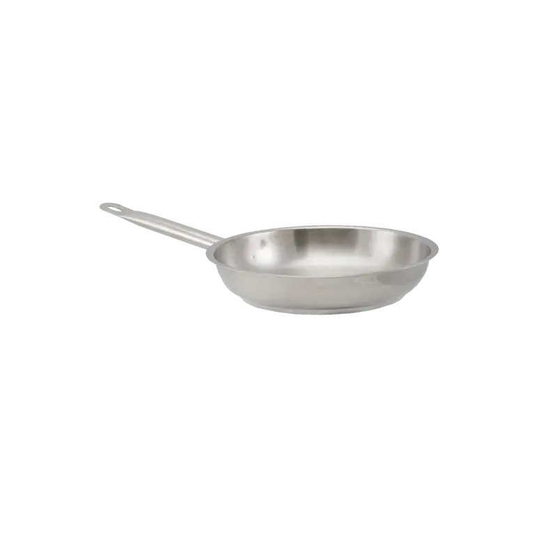 11 INCH STAINLESS STEEL FRY PAN WITH INDUCTION READY BASE