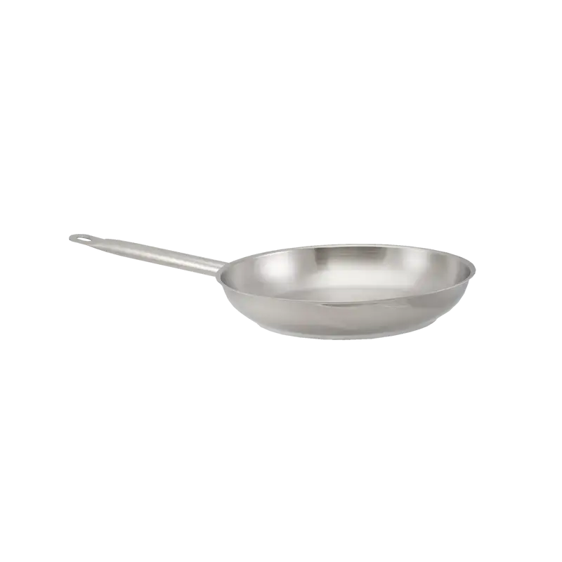 12 INCH STAINLESS STEEL FRY PAN WITH INDUCTION READY BASE