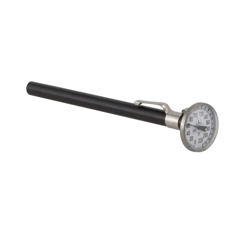 DIAL POCKET THERMOMETER WITH 0 - 220 F TEMPERATURE RANGE