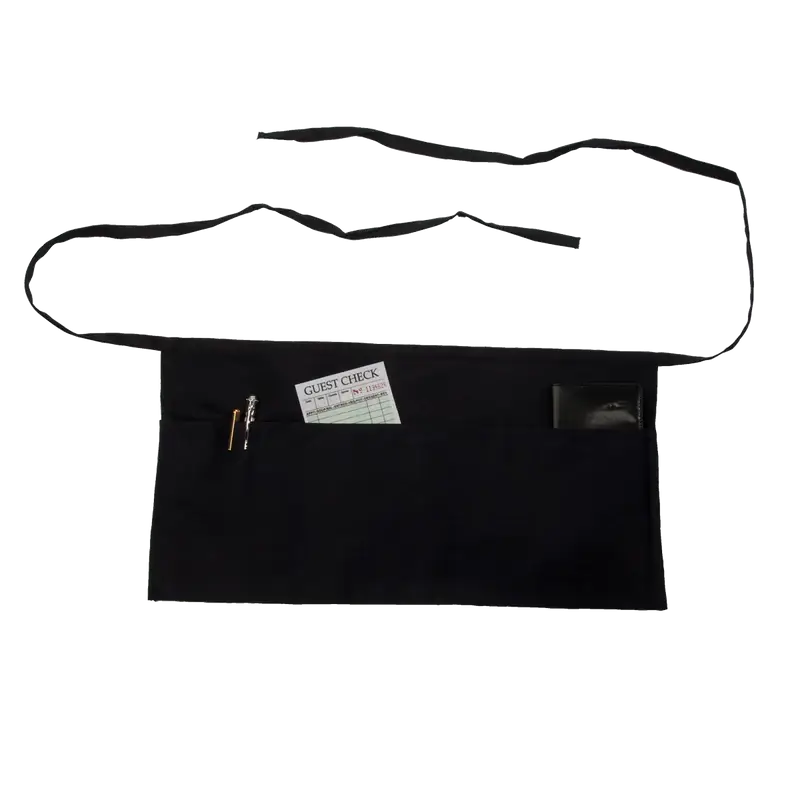 BLUE WAIST APRON WITH POCKETS