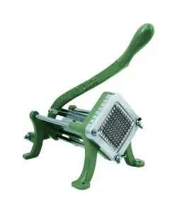 CAST IRON FRENCH FRY CUTTER WITH 3/8 INCH BLADES AND BLOCK