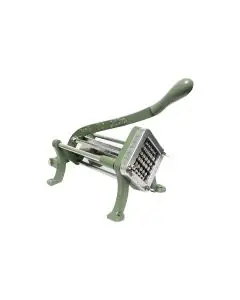 CAST IRON FRENCH FRY CUTTER WITH 1/2 INCH BLADES AND BLOCK