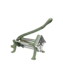 CAST IRON FRENCH FRY CUTTER WITH 6 WEDGE BLADE AND BLOCK