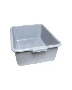 7 INCH DEEP GRAY POLYPROPYLENE BUS TUB / DISH BOX