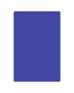 BLUE POLYPROPYLENE CUTTING BOARD - 15 X 20 X 1/2 - HACCP COLOR-CODED