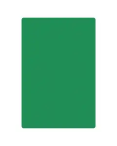 GREEN POLYPROPYLENE CUTTING BOARD - 15 X 20 X 1/2 - HACCP COLOR-CODED