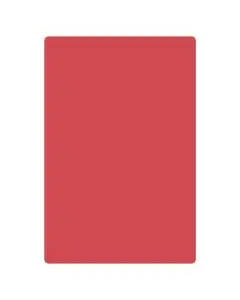 RED POLYPROPYLENE CUTTING BOARD - 15 X 20 X 1/2 - HACCP COLOR-CODED