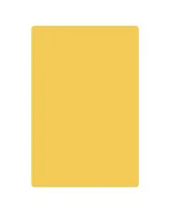 YELLOW POLYPROPYLENE CUTTING BOARD - 15 X 20 X 1/2 - HACCP COLOR-CODED