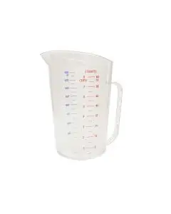 2 QT POLYCARBONATE MEASURING CUP WITH COLOR GRADUATIONS