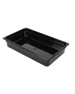 BLACK FULL SIZE 4 INCH DEEP ANTI-JAM POLYCARBONATE FOOD PAN