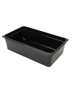 BLACK FULL SIZE 6 INCH DEEP ANTI-JAM POLYCARBONATE FOOD PAN