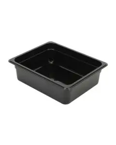 BLACK HALF SIZE 4 INCH DEEP ANTI-JAM POLYCARBONATE FOOD PAN