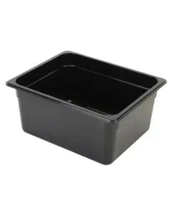 BLACK HALF SIZE 6 INCH DEEP ANTI-JAM POLYCARBONATE FOOD PAN