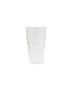 20 OZ CLEAR POLYCARBONATE DIAMOND TUMBLER - STACKABLE; BREAK-RESISTANT; AND DISHWASHER SAFE