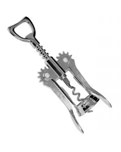 CHROME PLATED WING-TYPE CORK SCREW OPENER