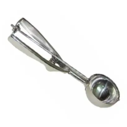 STAINLESS STEEL AMBIDEXTROUS HANDLE SCOOP 2.25OZ 2.25IN