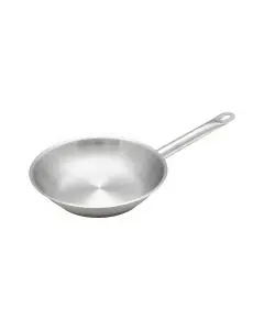 9 INCH STAINLESS STEEL FRY PAN WITH INDUCTION READY BASE
