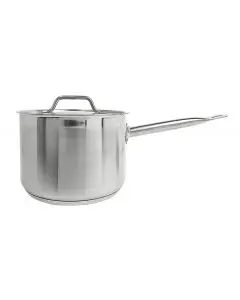 4.5 QT STAINLESS STEEL SAUCE PAN WITH INDUCTION READY BASE AND COVER