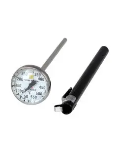 DIAL POCKET THERMOMETER WITH 50 TO 550 F TEMPERATURE RANGE