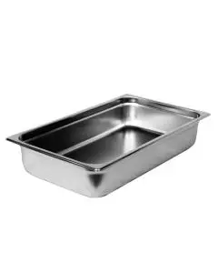 FULL SIZE 4 INCH DEEP ANTI-JAM STAINLESS STEEL STEAM TABLE PAN - 18/8 STAINLESS STEEL