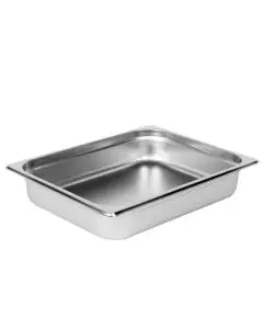 HALF SIZE 2-1/2 INCH DEEP ANTI-JAM STAINLESS STEEL STEAM TABLE PAN - 18/8 STAINLESS STEEL