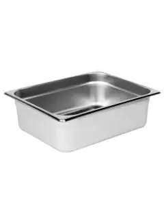 HALF SIZE 4 INCH DEEP ANTI-JAM STAINLESS STEEL STEAM TABLE PAN - 18/8 STAINLESS STEEL