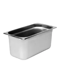 THIRD SIZE 6 INCH DEEP ANTI-JAM STAINLESS STEEL STEAM TABLE PAN - 18/8 STAINLESS STEEL