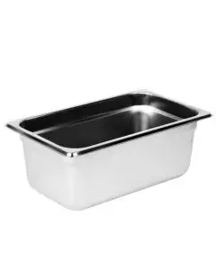 FOURTH SIZE 4 INCH DEEP ANTI-JAM STAINLESS STEEL STEAM TABLE PAN - 18/8 STAINLESS STEEL