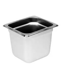 SIXTH SIZE 6 INCH DEEP ANTI-JAM STAINLESS STEEL STEAM TABLE PAN - 18/8 STAINLESS STEEL