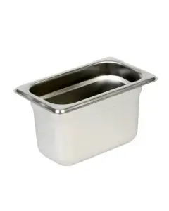 NINTH SIZE 4 INCH DEEP ANTI-JAM STAINLESS STEEL STEAM TABLE PAN - 18/8 STAINLESS STEEL