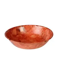 16 INCH WOVEN WOOD BOWL