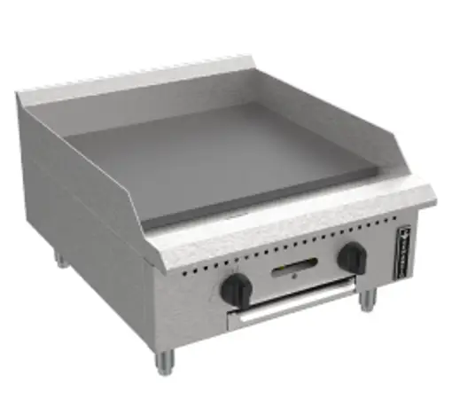 VENANCIO PRIME SERIES 15 INCH COUNTERTOP GRIDDLE WITH MANUAL CONTROLS AND 1 BURNER - 30000 BTU - NATURAL GAS