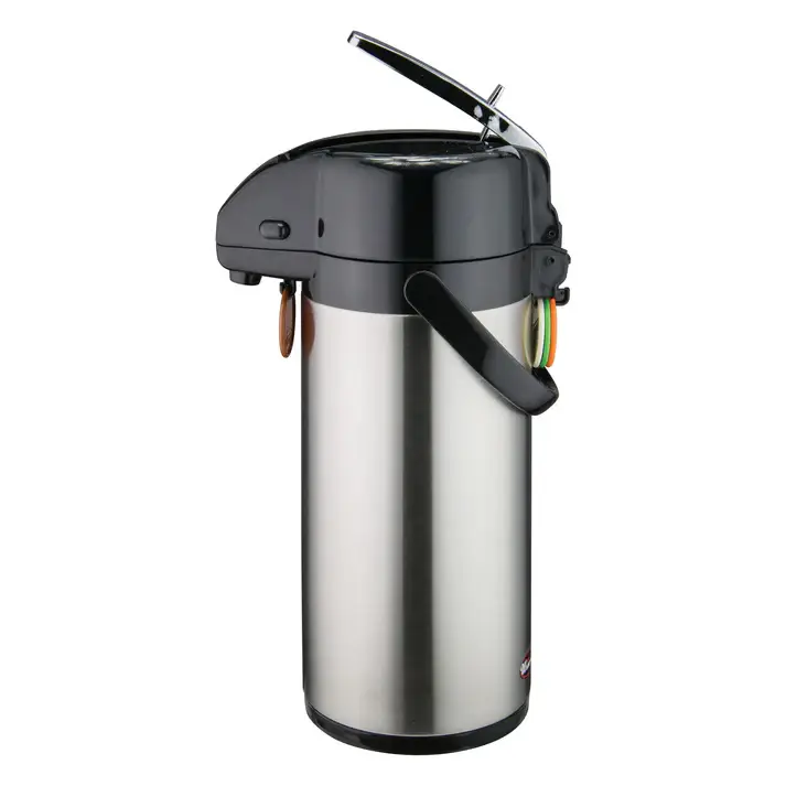 2.5 LITER STAINLESS STEEL LINED AIRPOT WITH LEVER TOP AND STAINLESS STEEL BODY