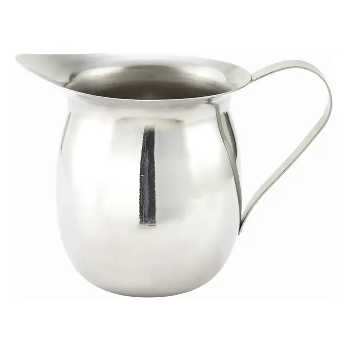 8 OZ STAINLESS STEEL BELL CREAMER