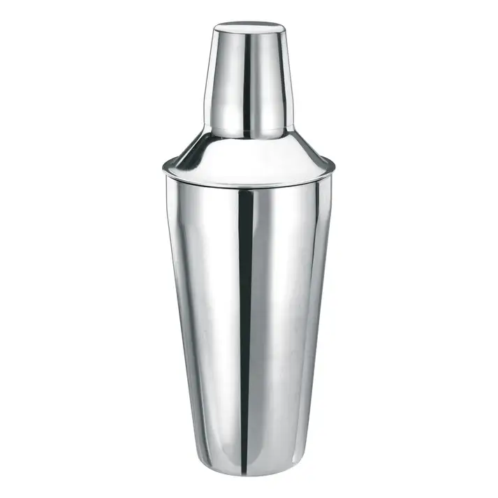 3 PIECE 28 OZ STAINLESS STEEL COCKTAIL SHAKER WITH STRAINER AND LID