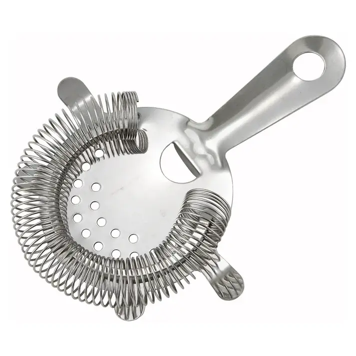 STAINLESS STEEL BAR STRAINER WITH 4 PRONGS