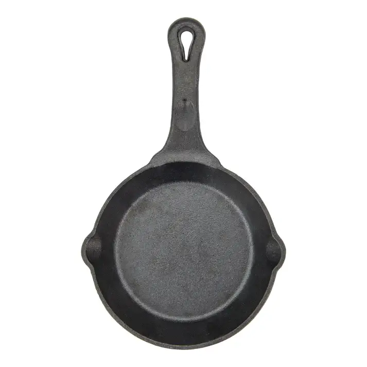 FIREIRON 6 INCH PRE SEASONED CAST IRON SKILLET WITH HELPER HANDLE