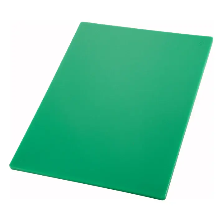 GREEN POLYPROPYLENE CUTTING BOARD - 15 X 20 X 1/2 - HACCP COLOR-CODED