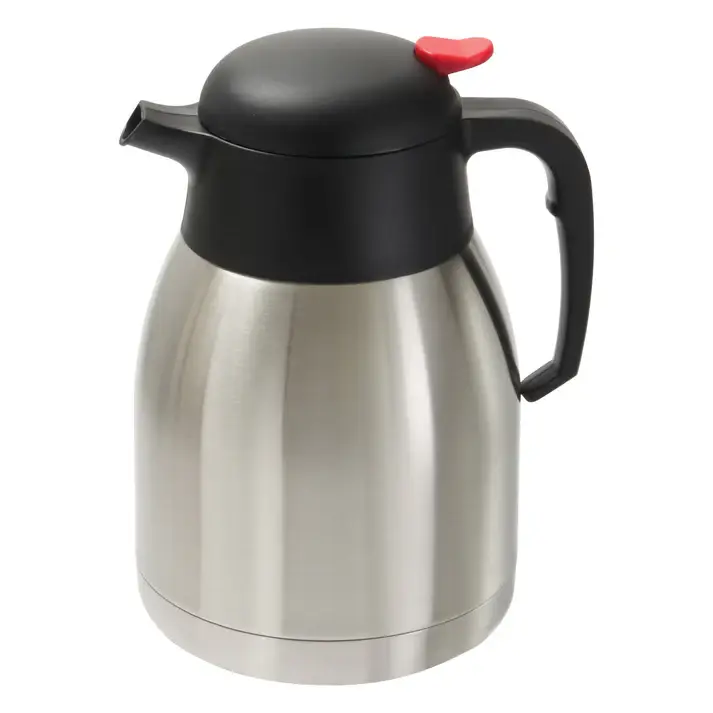 1-1/2 LITER STAINLESS STEEL INSULATED CARAFE WITH PUSH BUTTON POUR
